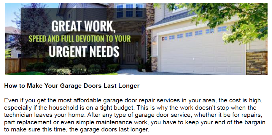 How to Make Your Garage Doors Last Longer - Garage Door Repair Wellesley